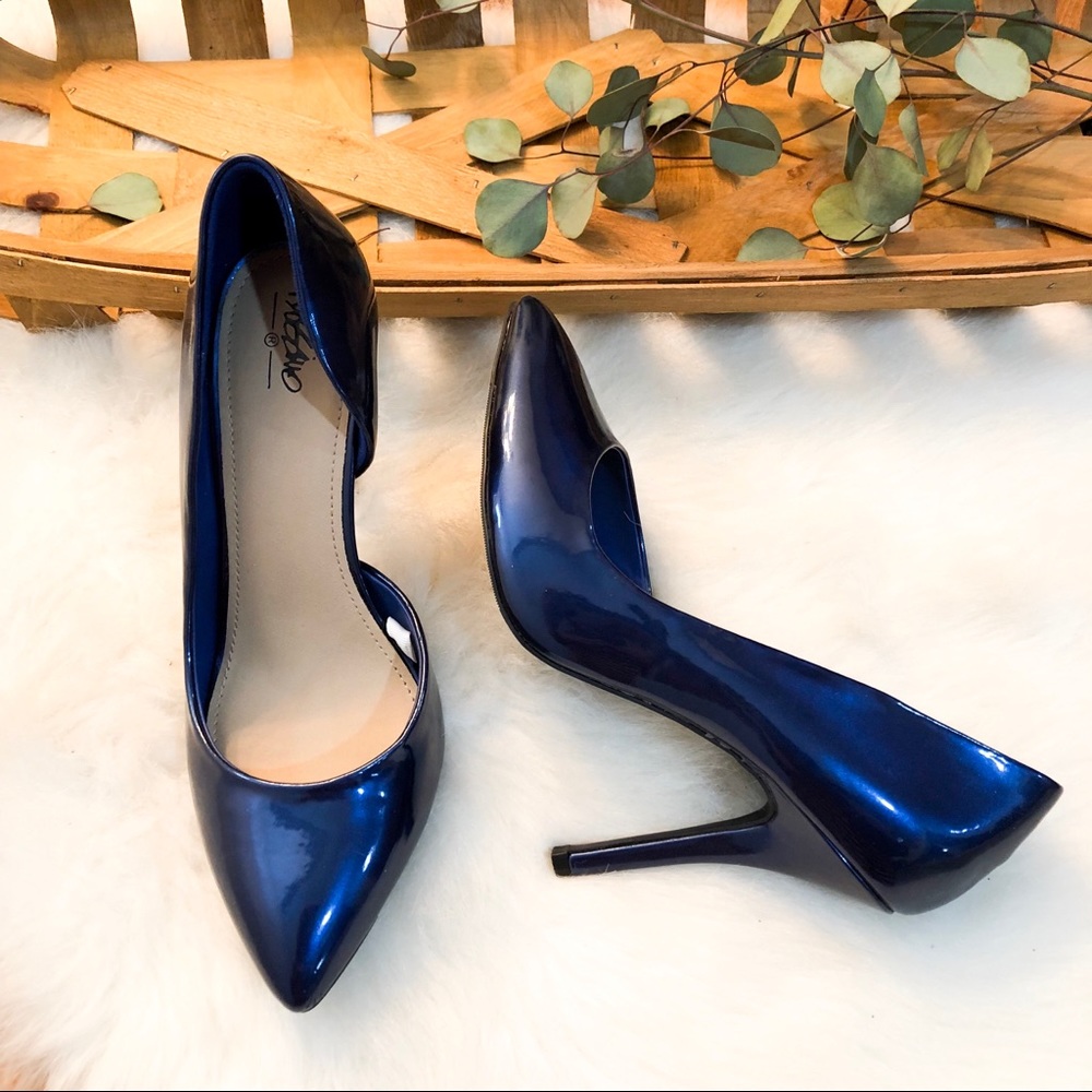 Mossimo Metallic Blue Pumps